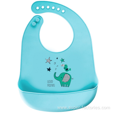 Food Grade Waterproof Silicone Bibs for Baby Bibs